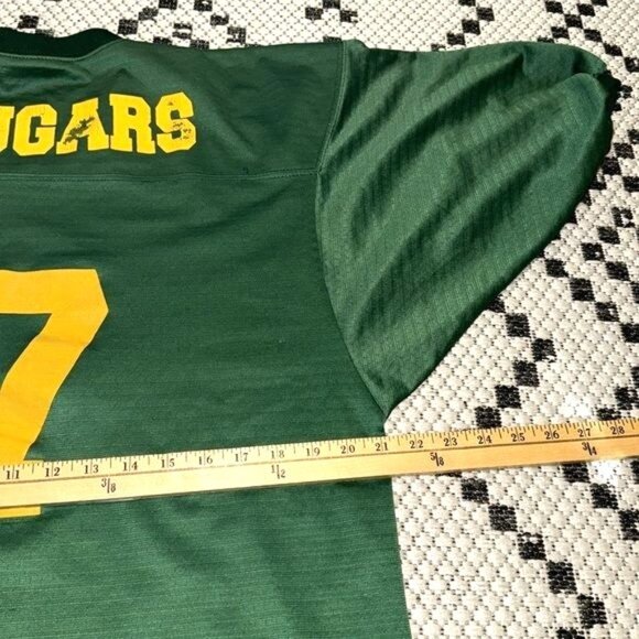 Teamwork Green & Yellow Number 7 Athletic Jersey L Quality Athletic Uniforms - Picture 10 of 11